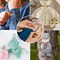 Tnstk 650 Pcs Buttons Round Resin Buttons 2 and 4 Holes Assorted Buttons for Sewing Crafts DIY Projects Button Painting Craft Buttons (Pink)